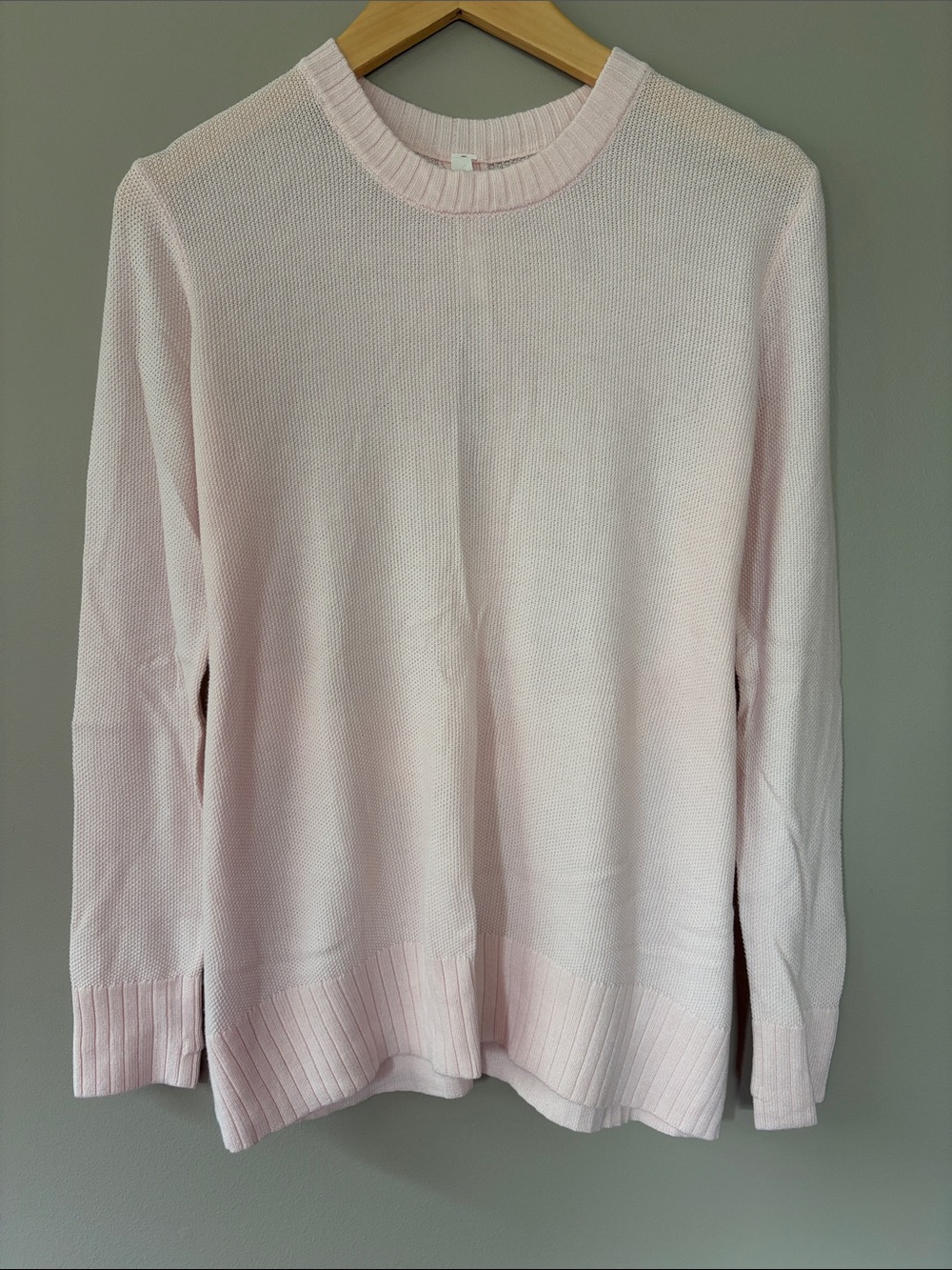 Lululemon Sincerely Yours Sweater Size 4 Pink Glow Open Keyhole Back